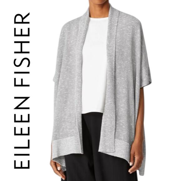 Eileen Fisher Sweaters - EILEEN FISHER | NWOT | L | Organic Cotton Linen Long Length Slub Cardigan